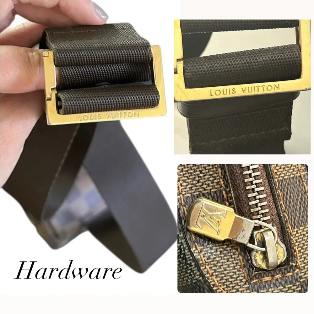 Louis Vuitton Damier Ebene Crossbody body Bag Sling waist Bag